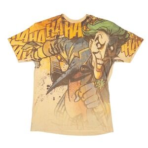 DC Comics Originals Joker T-Shirt Mens Medium Yellow Good Graphic Tee
